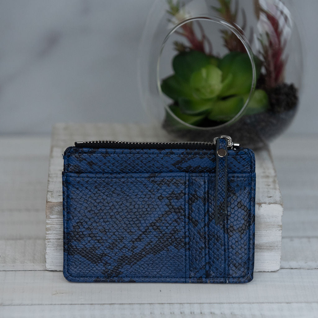 Molly Snake Print Coin Zip Pouch
