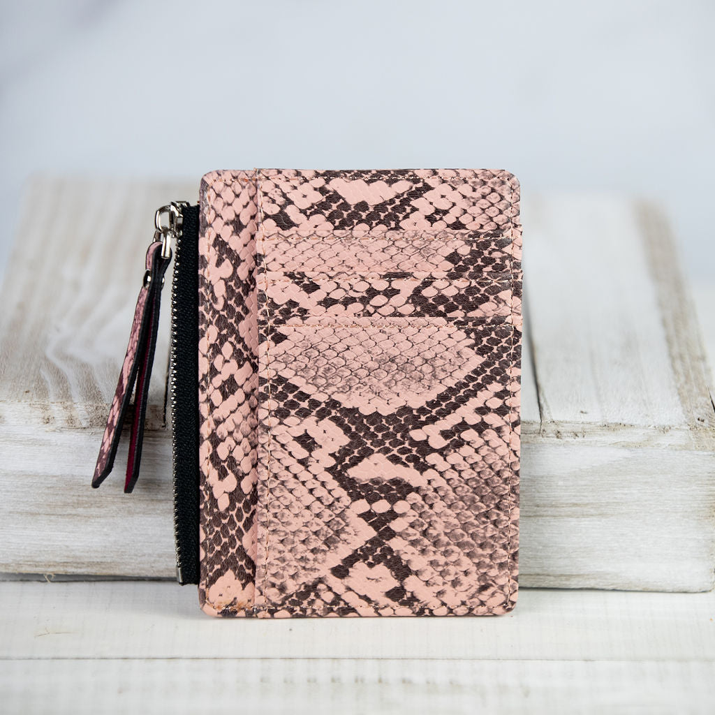 Molly Snake Print Coin Zip Pouch