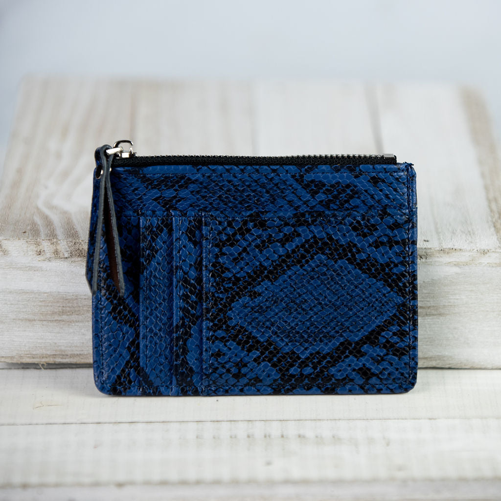 Molly Snake Print Coin Zip Pouch