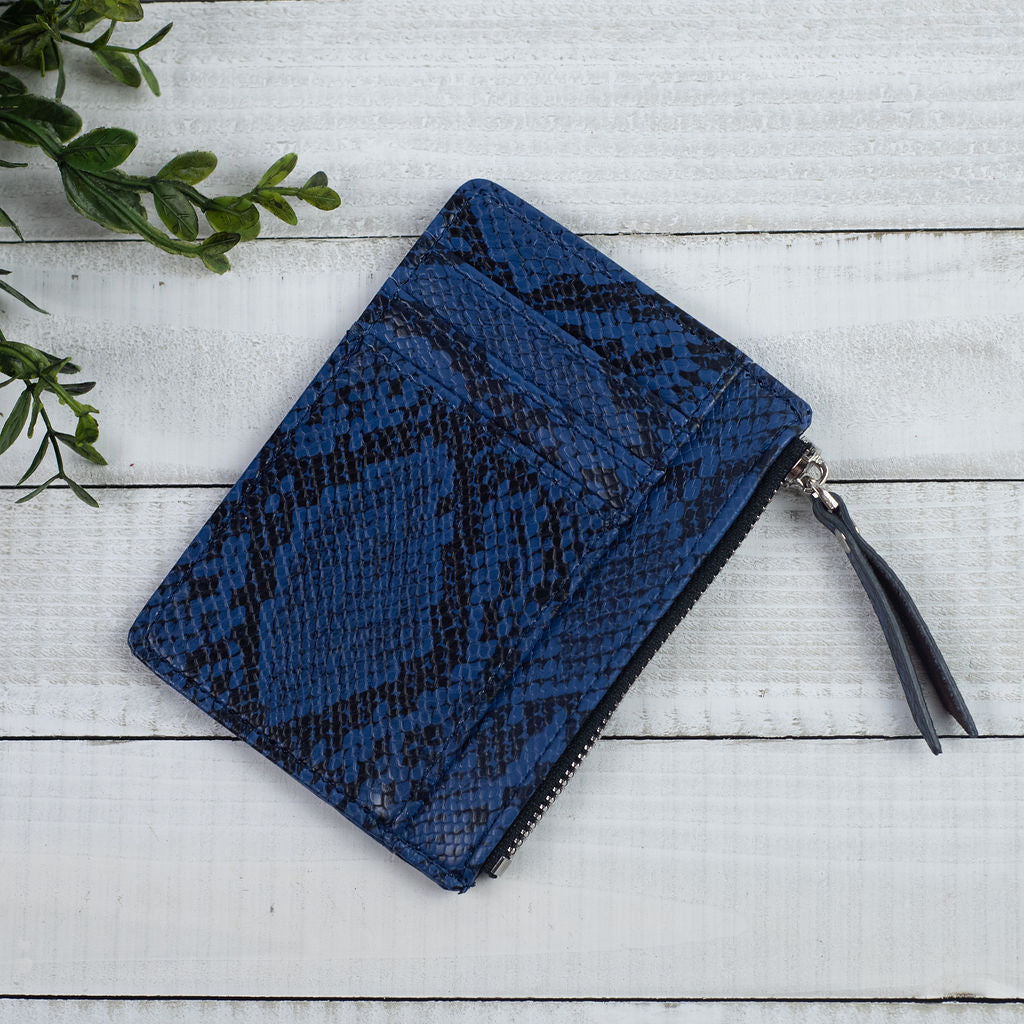 Molly Snake Print Coin Zip Pouch