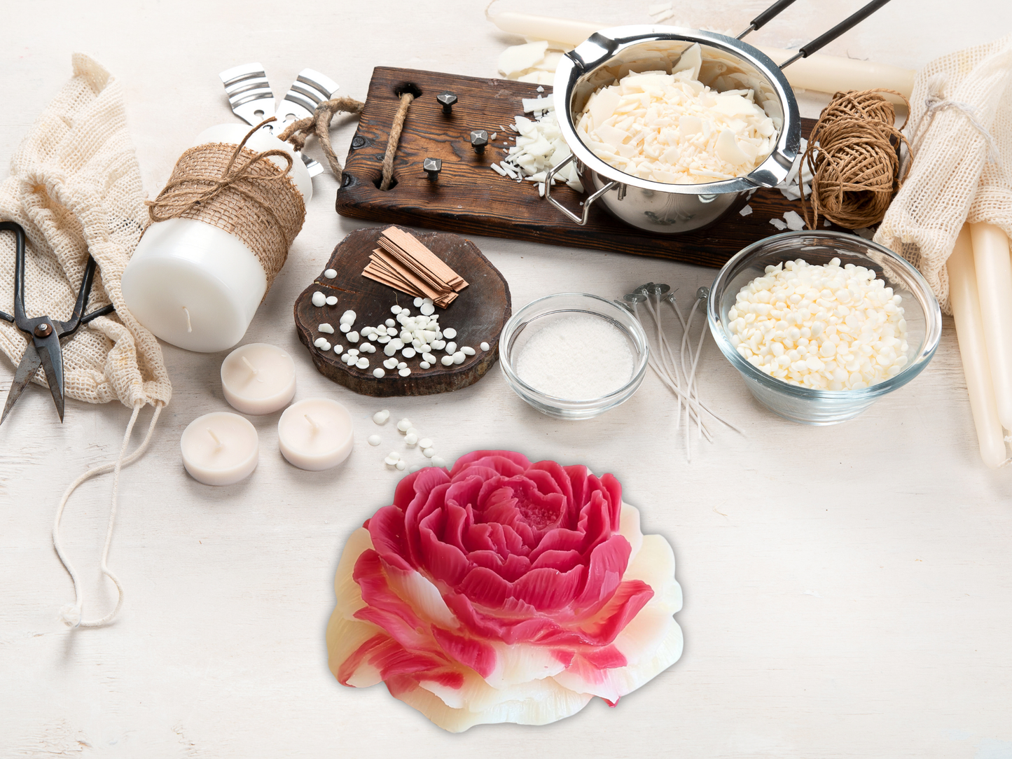 Handcrafted Closet & Drawer Sachet - Cozy & Comforting  – Warm, Inviting Scents for Relaxation & Seasonal Gifting - Scented Wax Flower Freshener