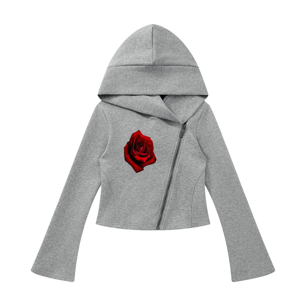 Women's Bell Sleeve Full Zip Hoodie