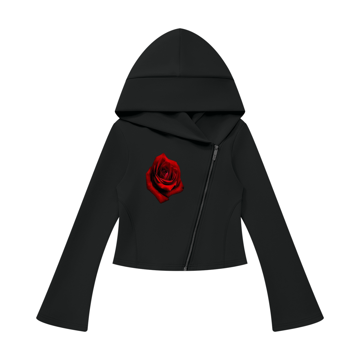 Women's Bell Sleeve Full Zip Hoodie