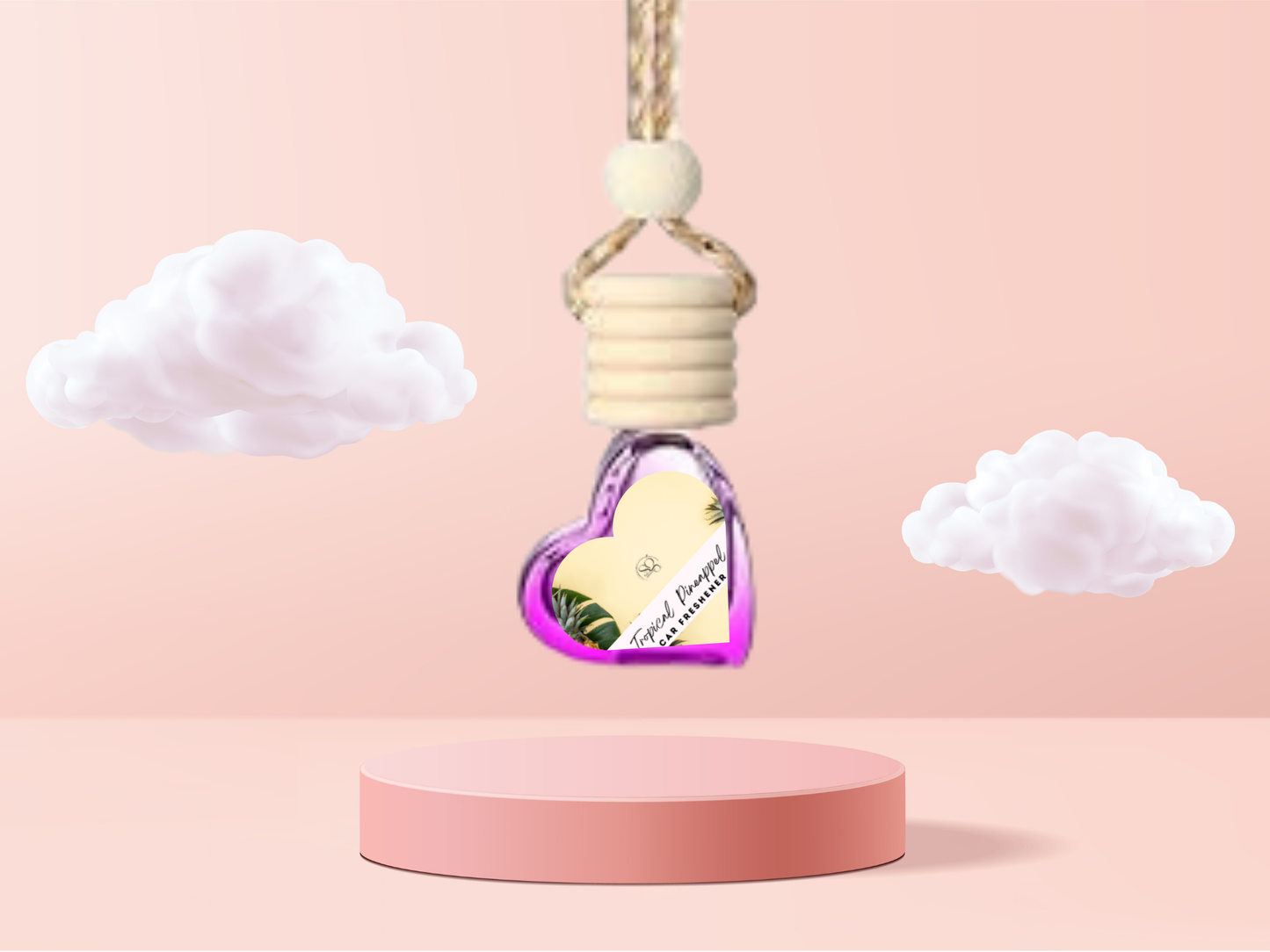 Floral & Feminine Hanging Car Freshener Collection – Elegant Blossoms & Soft Petals