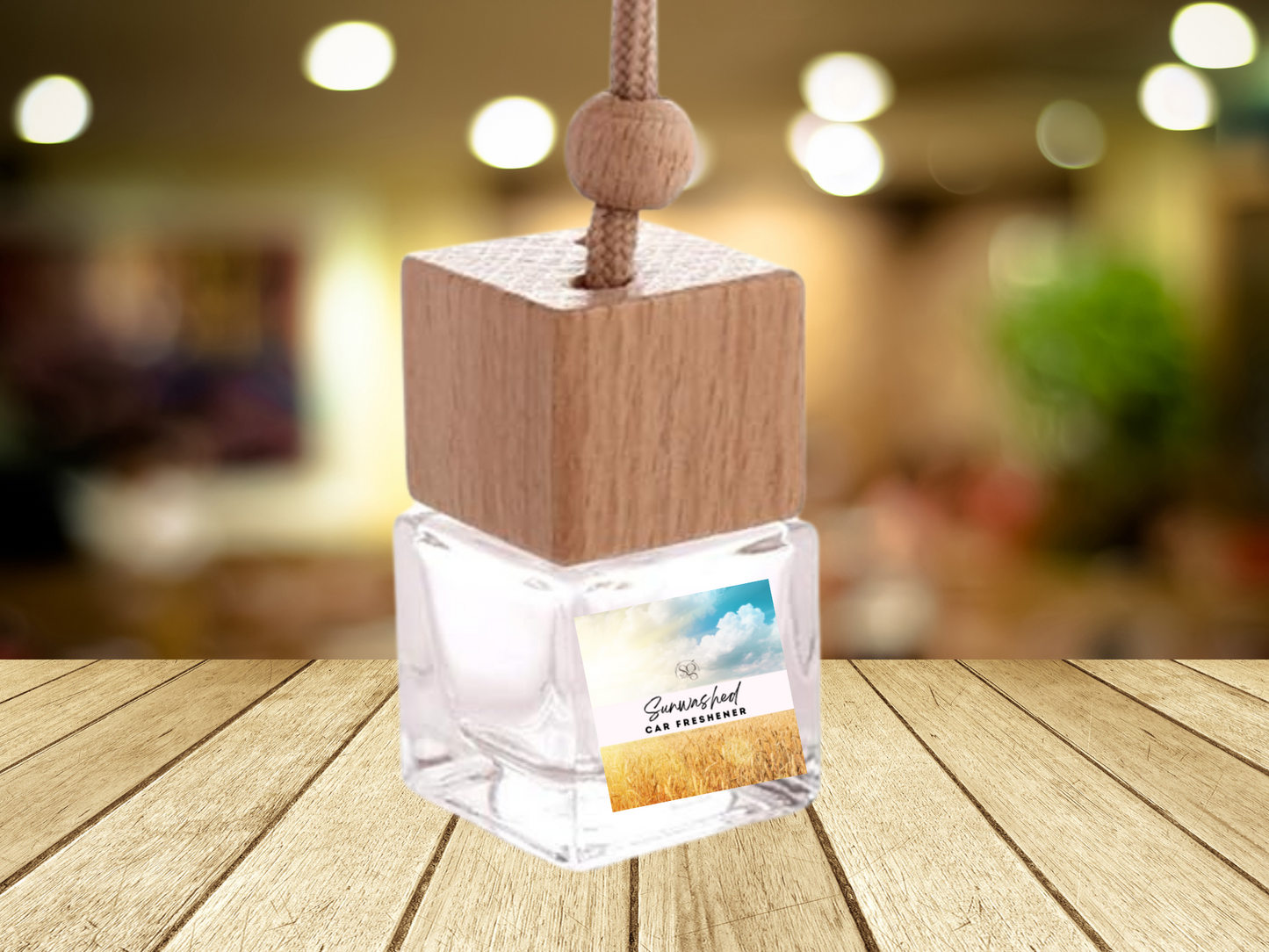 Clean & Fresh Hanging Car Freshener Collection – Crisp Linen, Cotton & Ocean Breeze Aromas