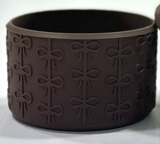 Brown Coquette Silicone Boot Bumper Sleeve for Tumblers