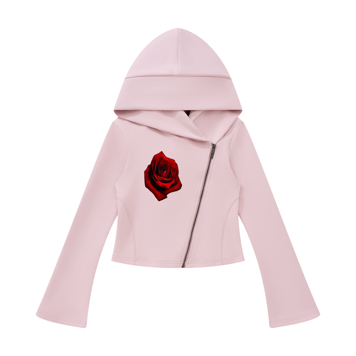 Women's Bell Sleeve Full Zip Hoodie