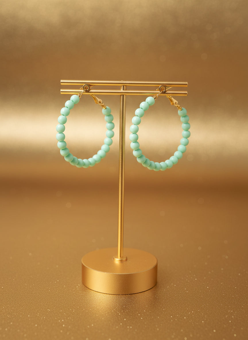 Beaded Hoops