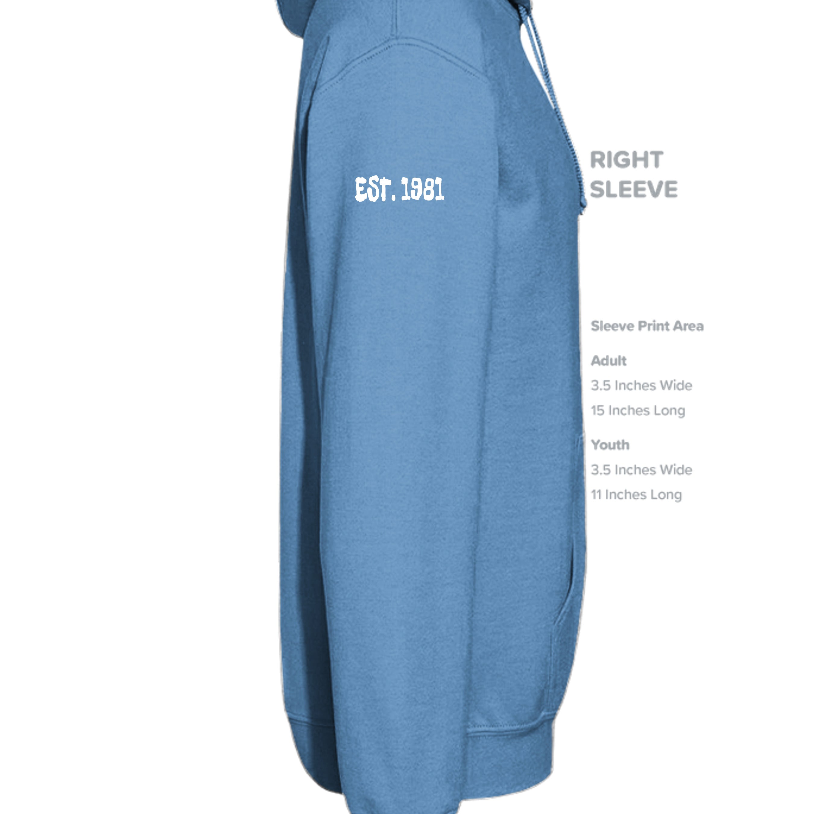 CAROLINA BLUE - G185B - SLEEVE_RIGHT