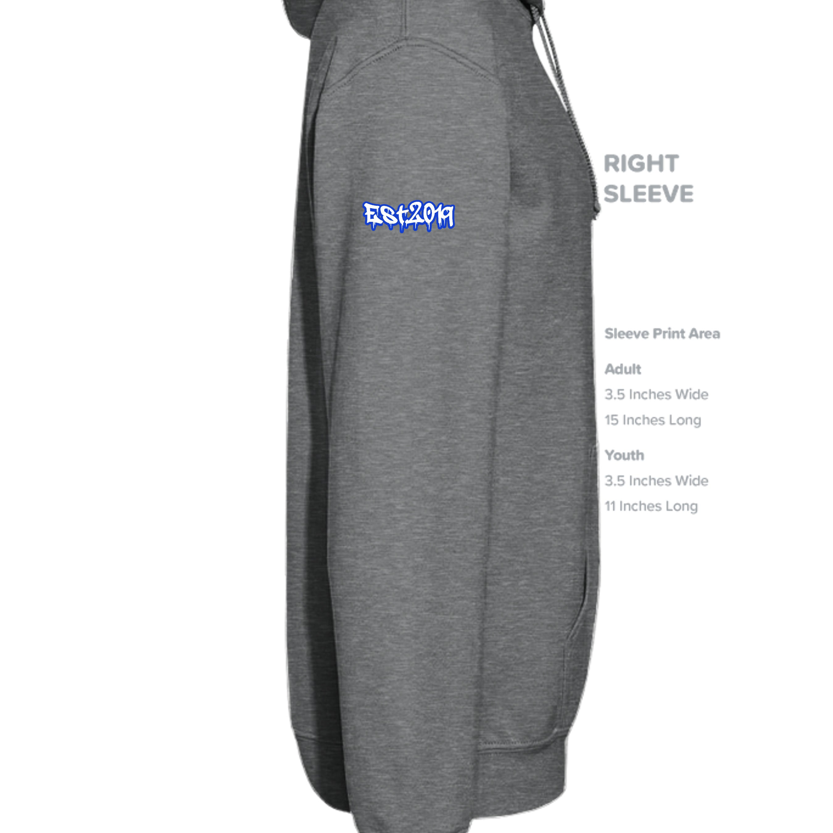 Fan Charcoal Heather - G185 - SLEEVE_RIGHT